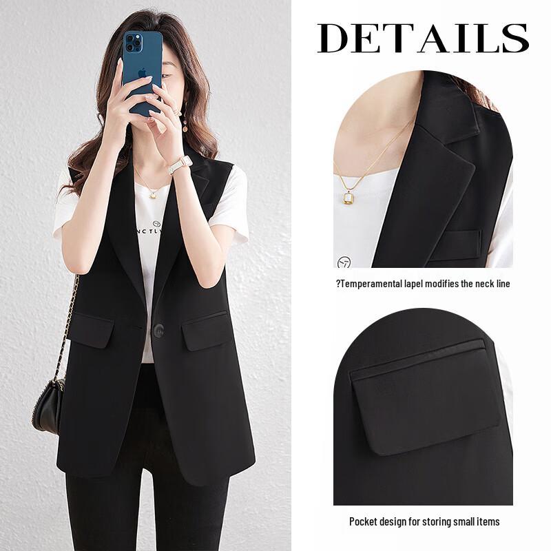 Sibaishe Women's Sleeveless Suit Vest