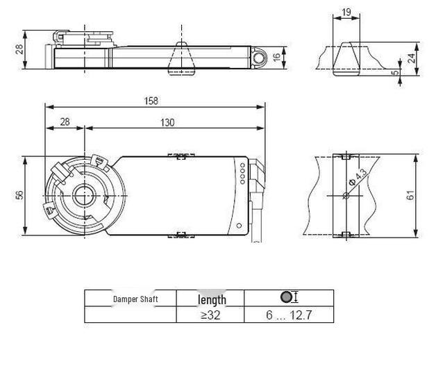 Attuatore Elettrico On/Off per Serranda Aria Belimo CM230-L/CMU230