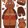 Winter Clownfisch Schlafanzug Herren und Damen Wendy Waschbär Korallenfleece Verdickt Fleece Nachthemd Langer Bademantel Loungewear
