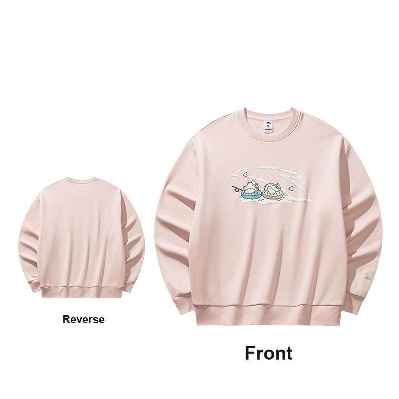 Anta Autumn Campus Versatile Long Sleeve Hoodie Women Hoodies Bell-Pink 962548716-5