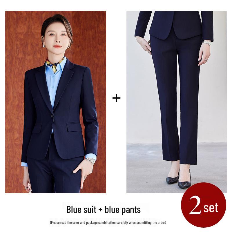 Women's Postal Workwear: New Postal Savings Bank of China Uniform Jacket and Trousers Suit