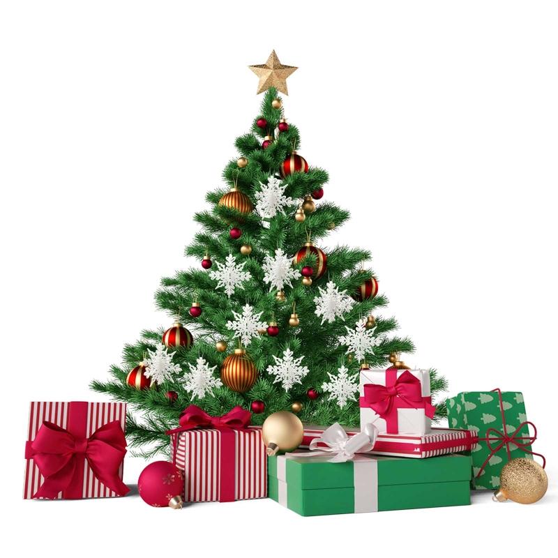 Christmas Snowflake Pendant Pack of 10 for Creative Ornament Living Room Decorat