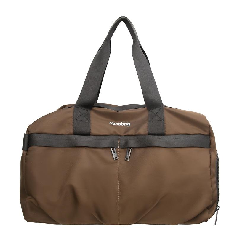 

Женская спортивная сумка для фитнеса, дорожная сумка на короткие расстояния, мужская портативная разделительная сумка большой емкости, студенческая дорожная сумка для багажа кофейный