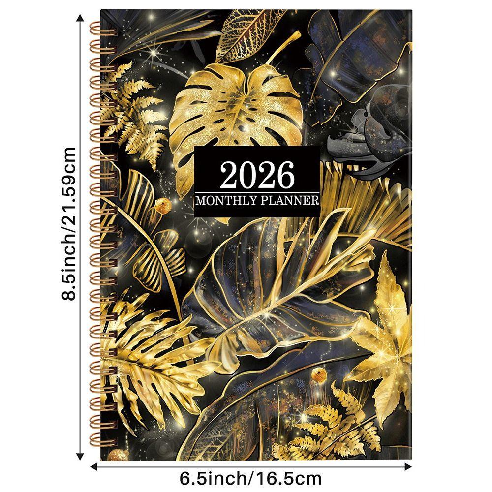 Index Tags 2026 Planner Notebook Spiral Binding Spiral Notebook Daily Organization
