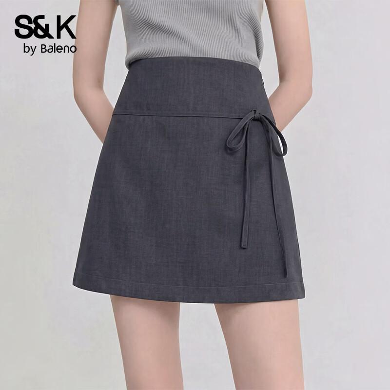 Baleno S&K Tie-Waist A-Line Mini Skirt XL