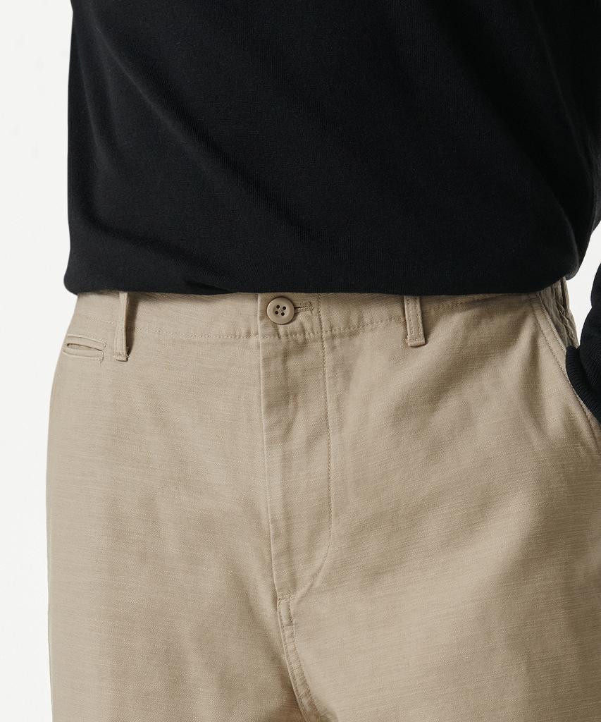 MUSINSA STANDARD Back Satin Wide Officer Pants [Beige]