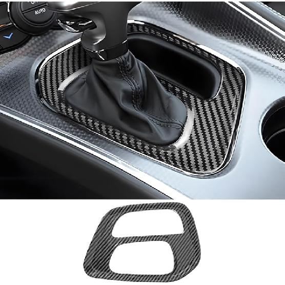 Carbon Fiber Style Car Steering Wheel Trim Cover Panel For Dodge Challenger Charger 2015- And Dodge Durango 2014- Auto Interior Decorations