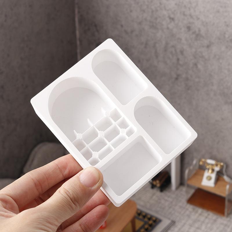 1/12 Dollhouse Simulation Mini Bookshelf Storage Cabinet Model Dollhouse Furniture Decoration Dolls House Living Scene Ornament