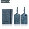 Multi-Color Luggage Tag & Anti-Magnetic Passport Holder Set