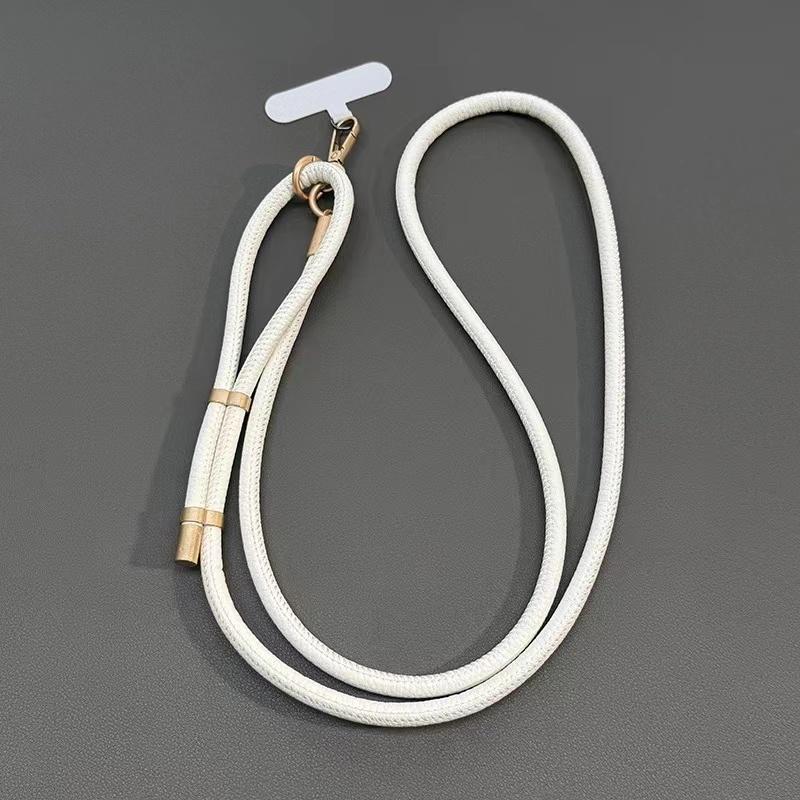 Nieuw Leer Mobiele Telefoon Universeel Lanyard Verstelbaar Diagonaal Lang Touw Schouderband Touw Mode Anti-Verlies Hangende Ornamenten Leather