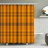 Red Plaid Shower Curtain Waterproof Bath Decor Modern Checkered Print For Bathtub Or Kitchen Size72X84 Inches (180Cm X 213Cm)