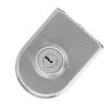 Stainless Iron Single Glass Door Lock Latch Semi‑Circular Home Office Security Accessory