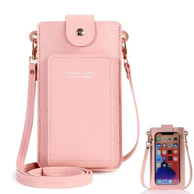 Wallet Women Touch Screen Shoulder Bag Large Capacity Mobile Phone Clutch Bag Ladies Purse Card Holder Crossbody Bags