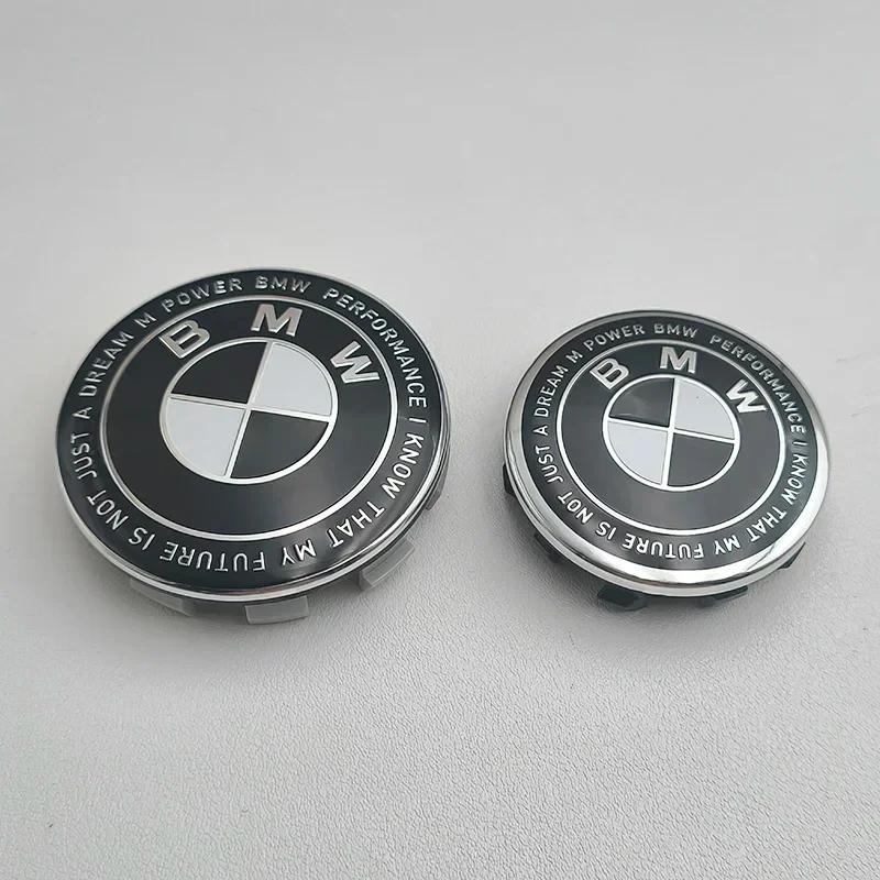 

BMW 3D Emblem Center Caps Set of 4 Snap-on ABS Plastic Hub Covers 56mm/68mm for BMW SUV Sedan Auto Accessories 68mm