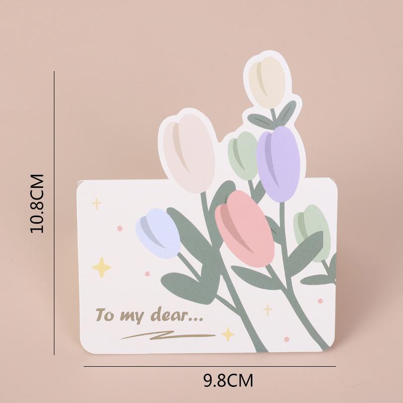 10 Pezzi Biglietti d'Invito Biglietti di Auguri Buon Compleanno Decorazione Fai da Te Biglietto Messaggio Biglietto Pieghevole Vuoto