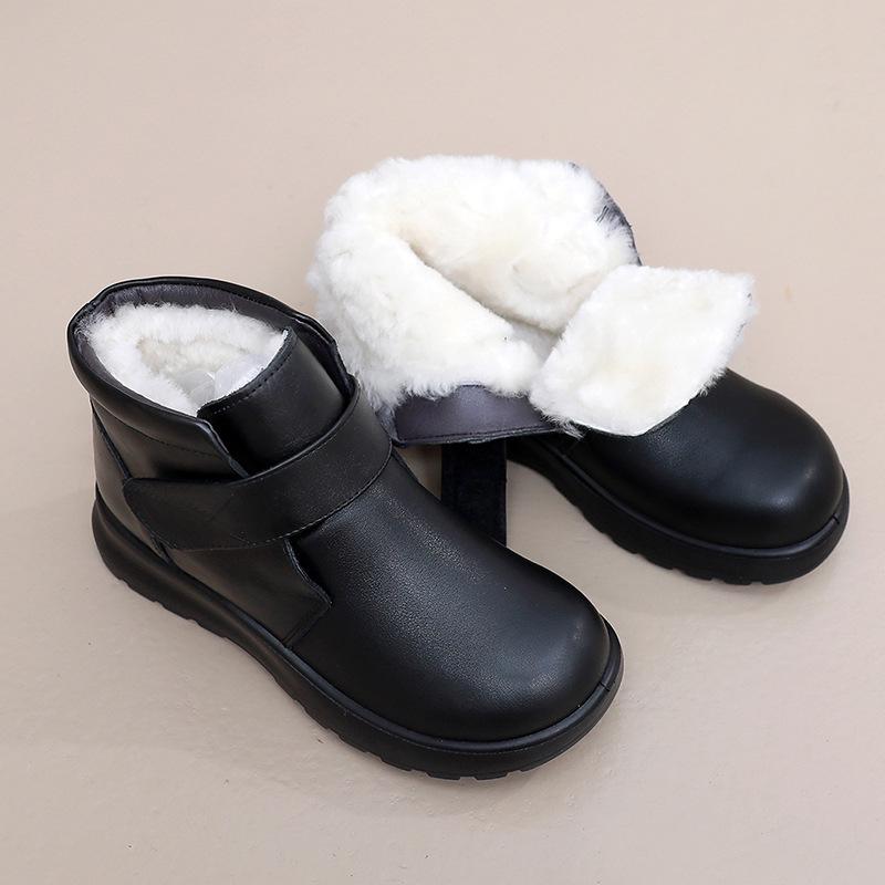 

New Fleece Cotton Shoes with Soft Soles and Thickened Warmth, Women s Boots and Shoes 41 чорний