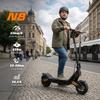 Foldable Aluminum Alloy Rated Power 1200W E-Scooter with Front Suspension Motor 10 Inch Pneumatic Tires App Control 120KG