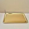 UOSUUOSU 304 Stainless Steel Gold Rectangular Tray