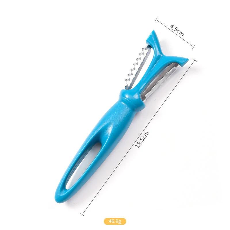 Stainless Steel Peeler Plastic Handle Carrot Cucumber Grater 3 In 1 Multi-Function Apple Potato Zesters Kitchen Vegetable Tools