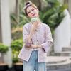 2025 Spring/Autumn Women's Retro Embroidered Jacquard Short Jacket