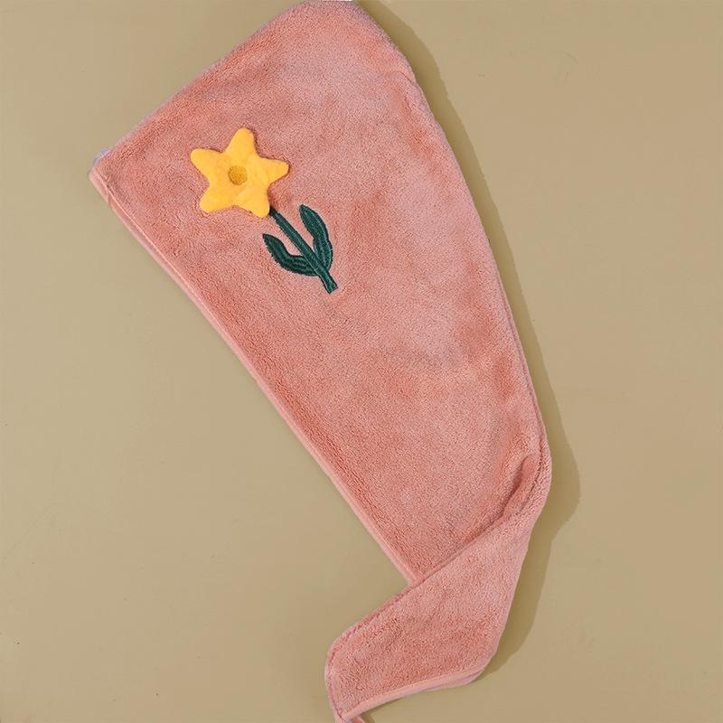 Microfiber Coral Fleece Quick-Dry Hair Wrap Towel