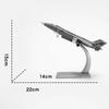 1:100 J20 Plane Model Simulation Aircraft Model for Table Living Room Office