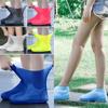 1 Pair Latex WaterProof Shoe Covers Unisex Shoes Protectors Reusable Non-Slip Rain Boot Overshoes Walking Shoes Accessories