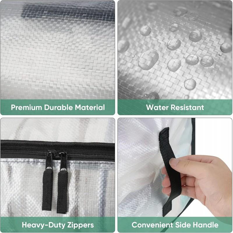 Clear Oversized Moving Bags Storage College Dorm Clothes Bedding
