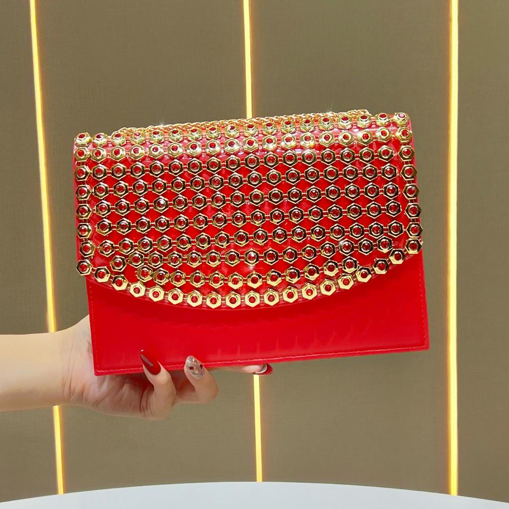 Underarm Bag - Elegant Style Evening Bag - Chain Bag - Elegant Water Droplet Handbag - Crossbody Bag with Slanting Strap