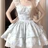 Sakura Floral Print Flutter Sleeve Summer Dress for Women