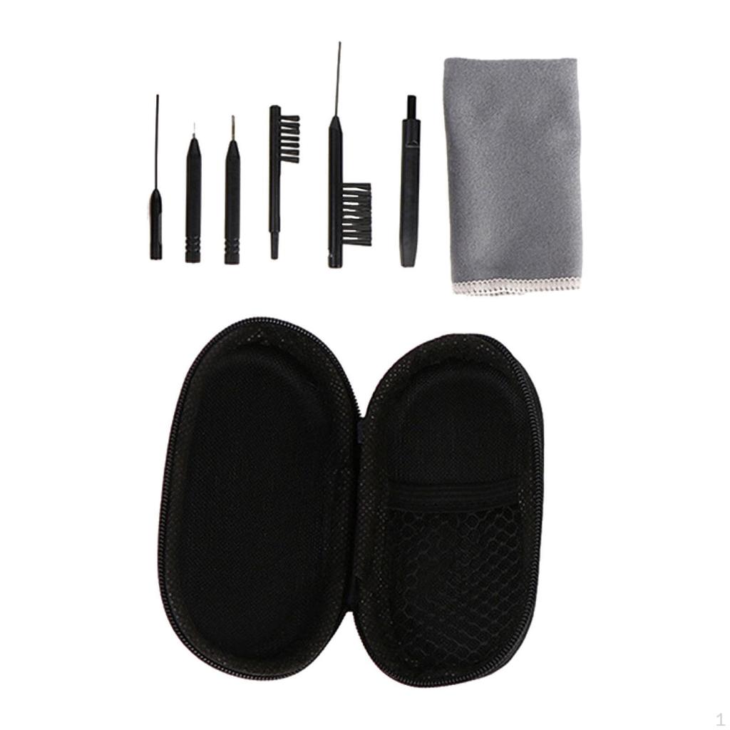 8Pcs Hearing Device Cleaning Kit with Case Reusable Gifts for Love Portable Multipurpose