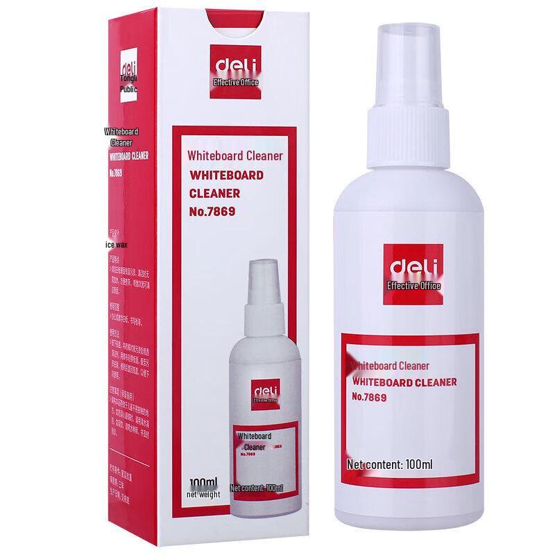Deli 100ml Press Spray Whiteboard Cleaner