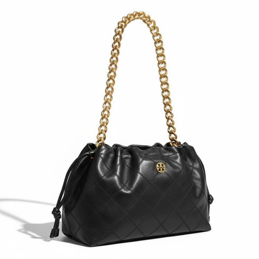 

Сумка через плече Tory Burch Willa з логотипом та затяжкою, велика, жіноча, чорна 165861-001 Shopping Bag Set(Basic Set+Shopping Bag)