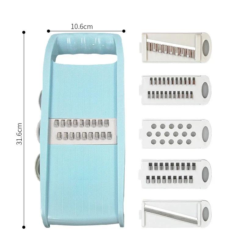 5 In 1 Multi-Functional Food Chopper-Onion Vegetable Dicer Cutter Kitchen Mandoline Slicer Veggie Chopper Practical Cooking Tool