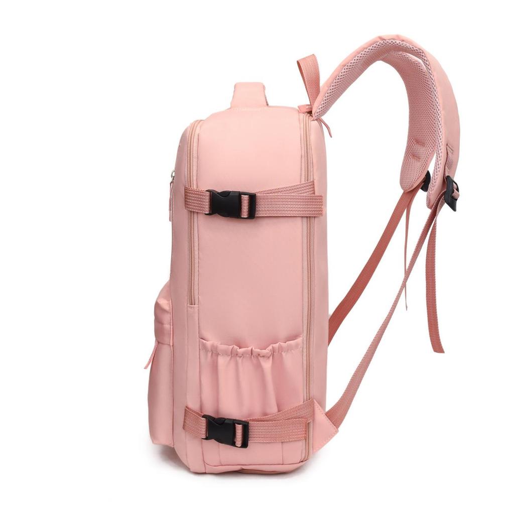 2025 Leichter Reise-Rucksack: Großes Fassungsvermögen, Doppelschultergurt, Einfarbige, mit Schuhfach