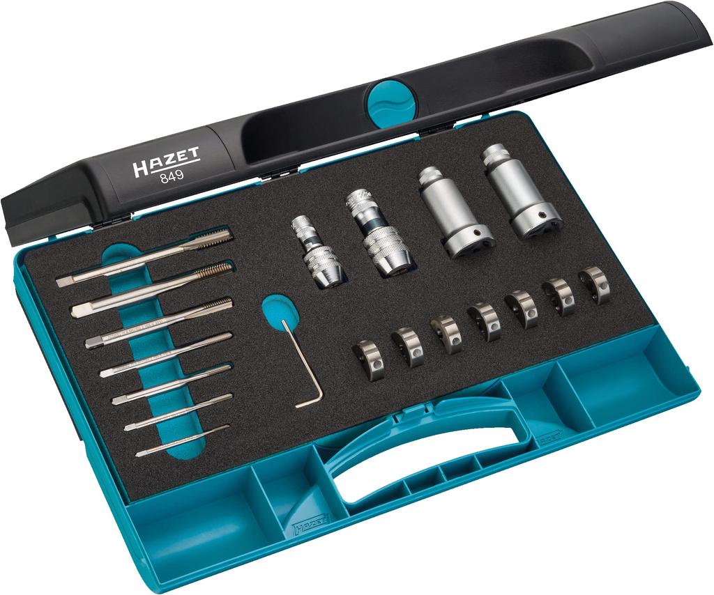 HAZET Threading x 7 x cm Imported from Hazet Part Number 849 Set, 28.5 12.4 (Officially Japan),