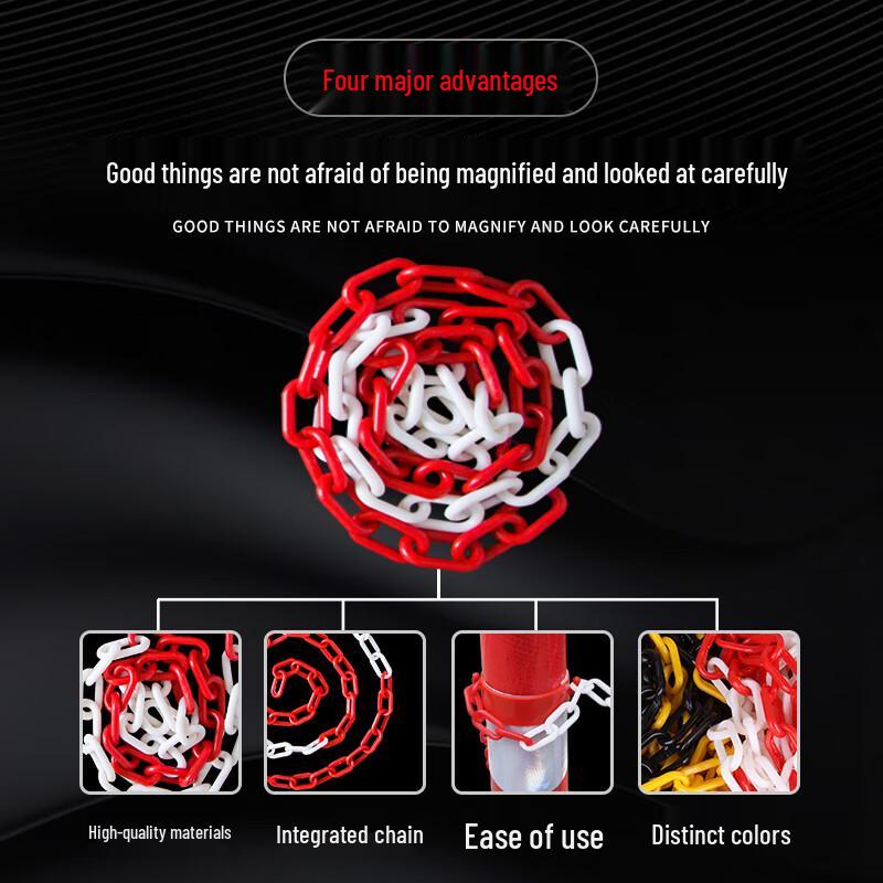 Reflective Plastic Safety Barrier Chain