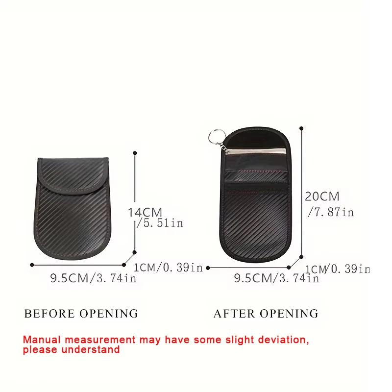 Car Key Signal Shielding Box Remote Control Set Key RFID Shielding Pocket Key Credit Card Bags Organizer for Privacy Protection