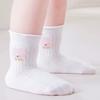 3Pairs/Set Baby Girls Socks Summer Thin Mesh Kids Girl Frilly Lace Socks Cotton Children Dance Princess Sock Spring Summer 0-5Y