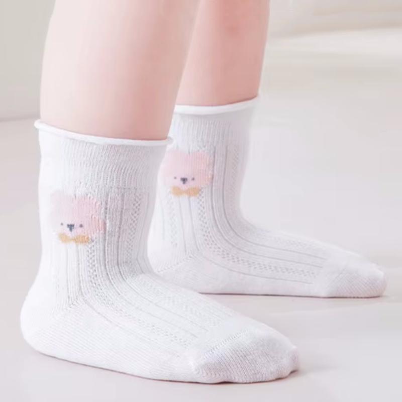 3Pairs/Set Baby Girls Socks Summer Thin Mesh Kids Girl Frilly Lace Socks Cotton Children Dance Princess Sock Spring Summer 0-5Y