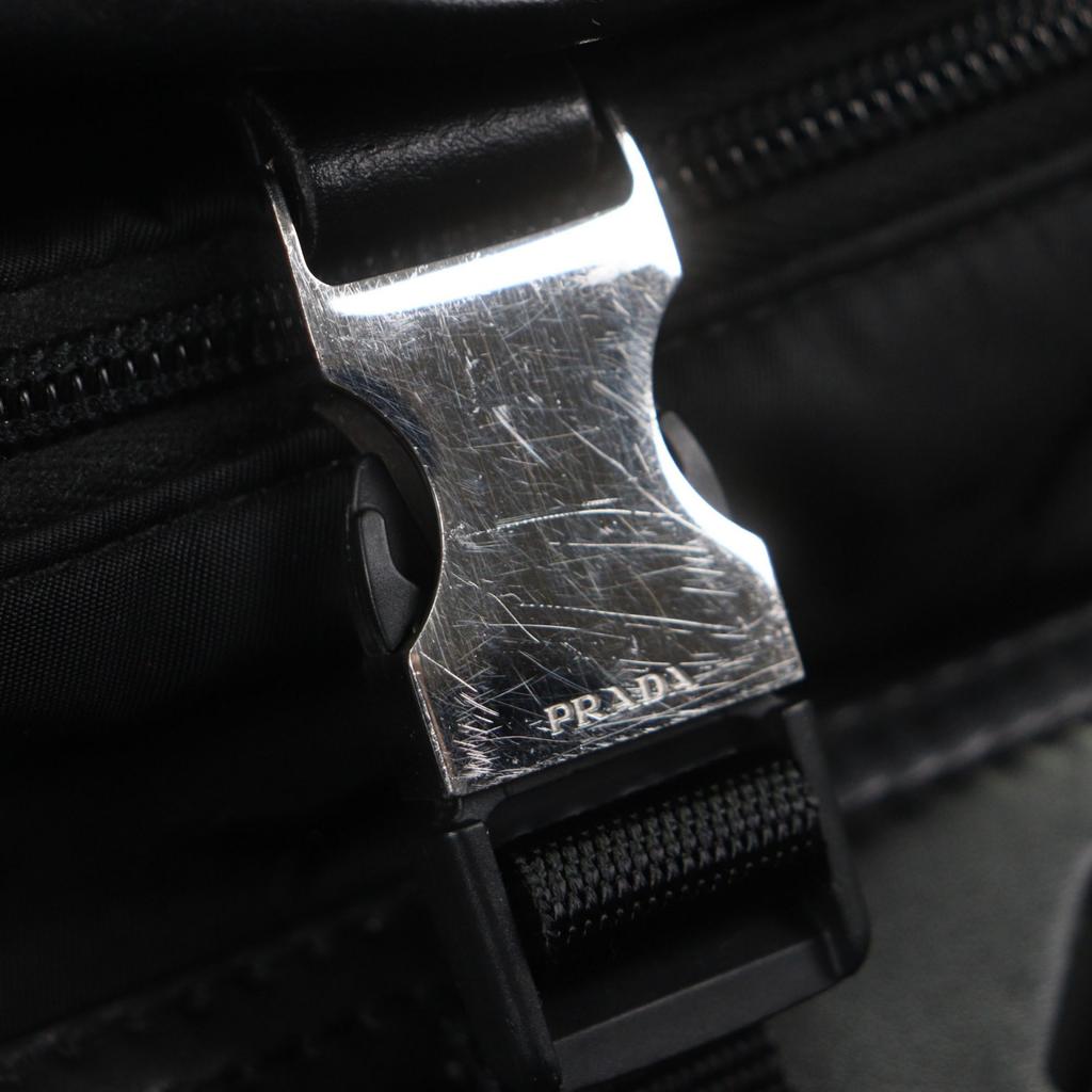Very Good PRADA Shoulder Bag black Nylon mens 2VD062 Used
