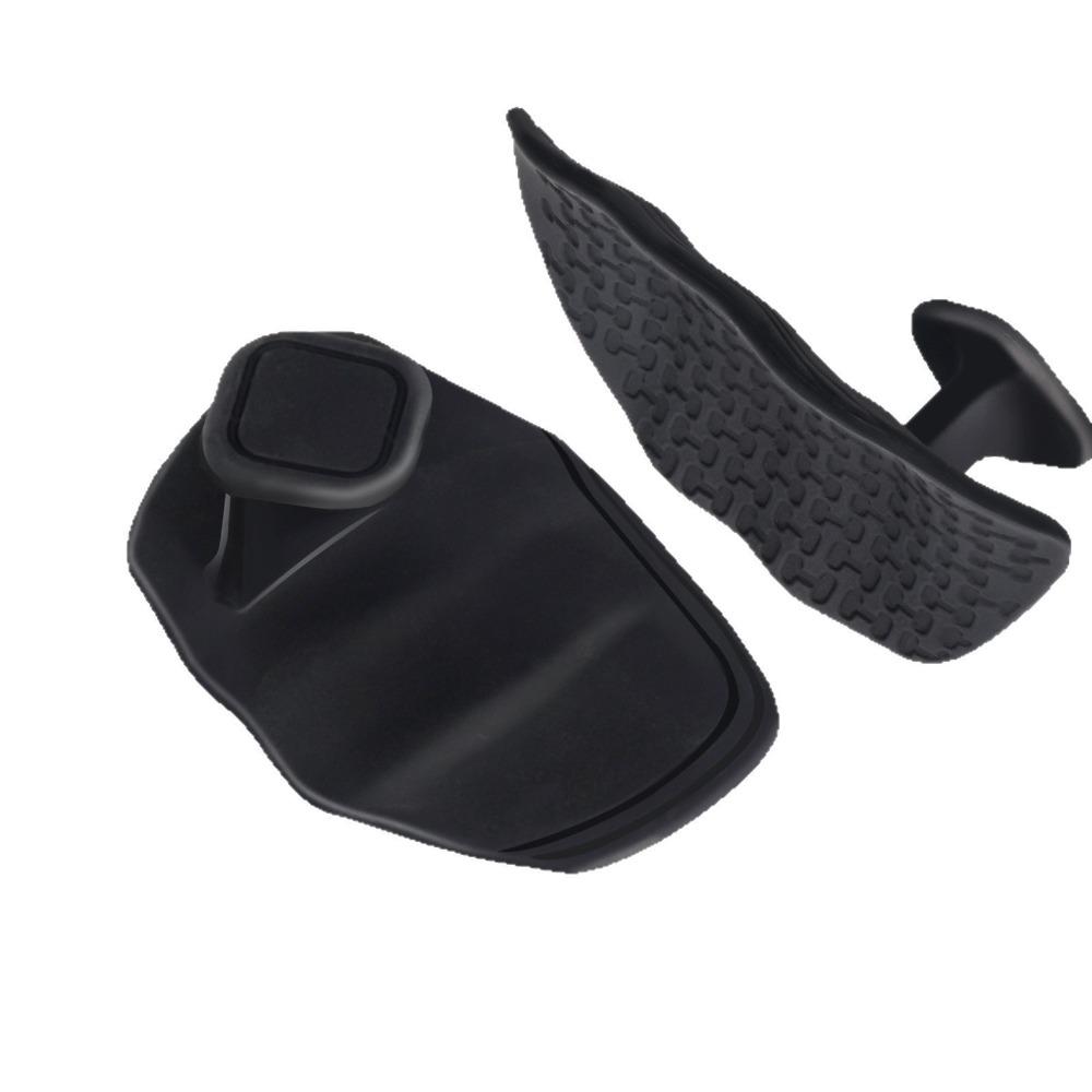 

1 Pair Anti-slip Workout Gym Gloves Elastic Silicone Palm Grips Weight Lifting Grips Pull-ups чёрный