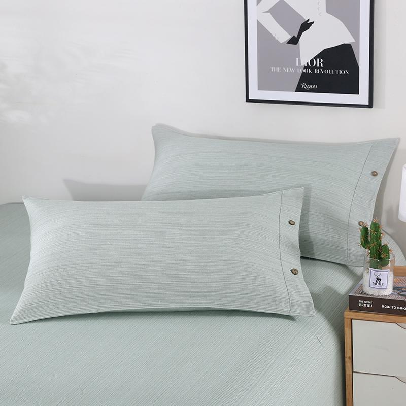 Pair of Thickened Pure Cotton Pillowcases, 48cm X 74cm - 2024 New Style