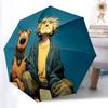 1pc ScoobyDoo Mystery Solvers Automatic Folding Umbrella - Compact 8-Rib Design, Durable Plastic & Iron, Daily Use Z1230059