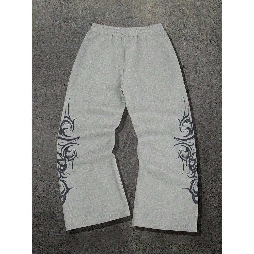 Men's 2025 High Street Hip Hop Retro Straight Sweatpants