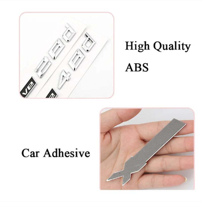 Car Trunk Stickers For BMW X1 E87 F48 X3 F25 E83 X4 X5 E70 F15 X6 E71 F16 X7 XDrive 18d 20d 30d 40d 50d Emblem Logo Accessories