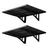 2-Tier Heavy Duty Wall Garage Shelving, 610 X 914 Mm Steel Wall Mounted Shelving Unit, 610 X 914 Mm Per Shelf Floating Storage Metal Rack for Garage