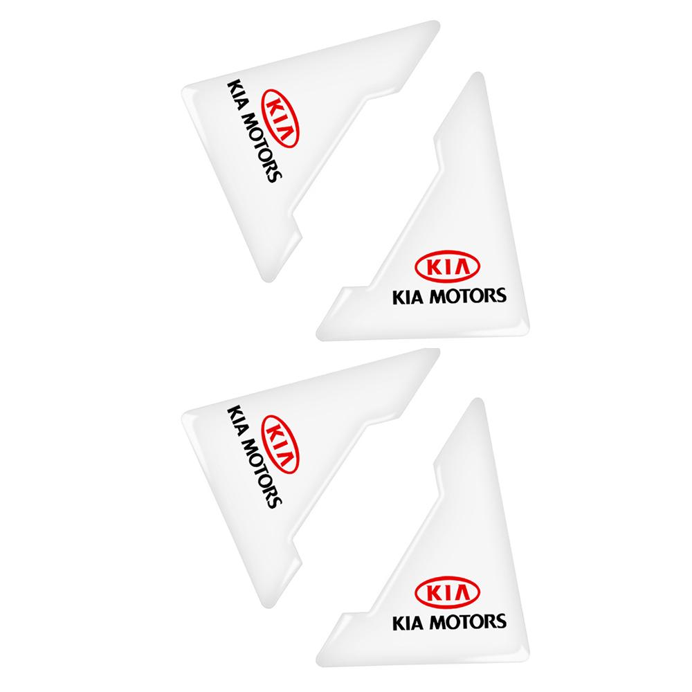 AABIU1 2/4Pcs Transparent Car Door Corner Stickers Auto Door Angle Edge Cover Anti-Scratch Decal For KIA Rio Ceed Sportage Cerato Soul