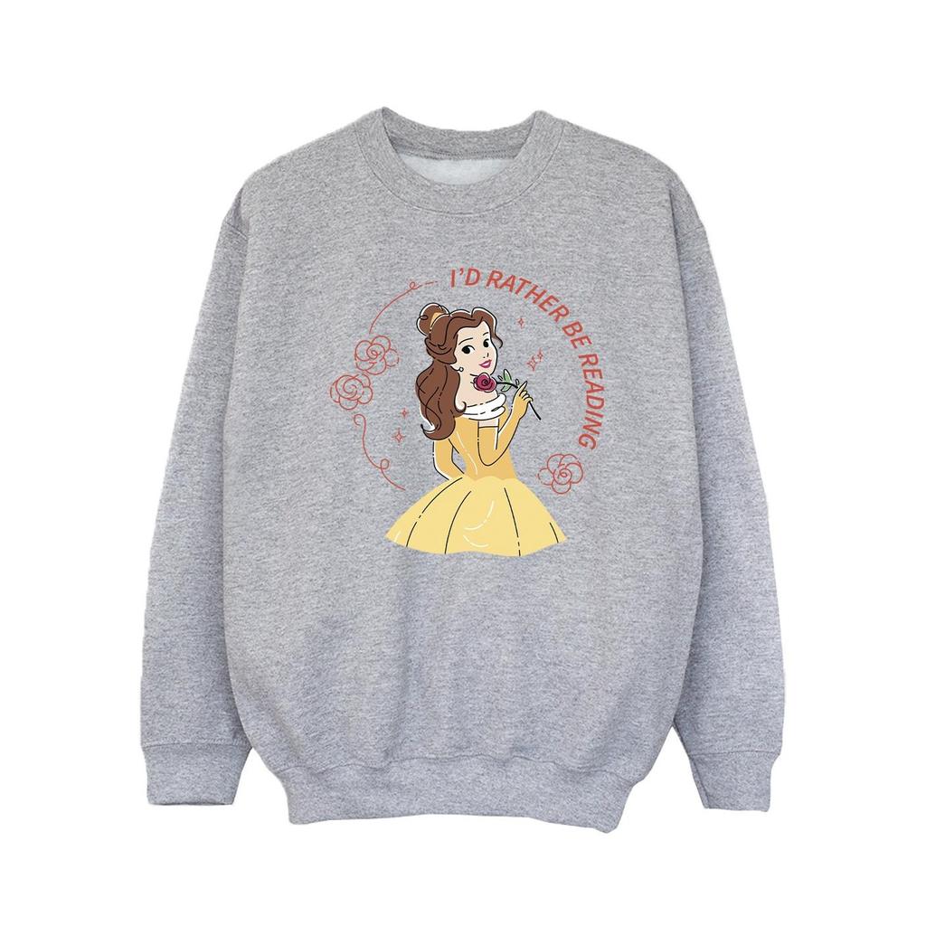 Disney Girls Beauty And The Beast IÂ´d Rather Be Reading Sweatshirt