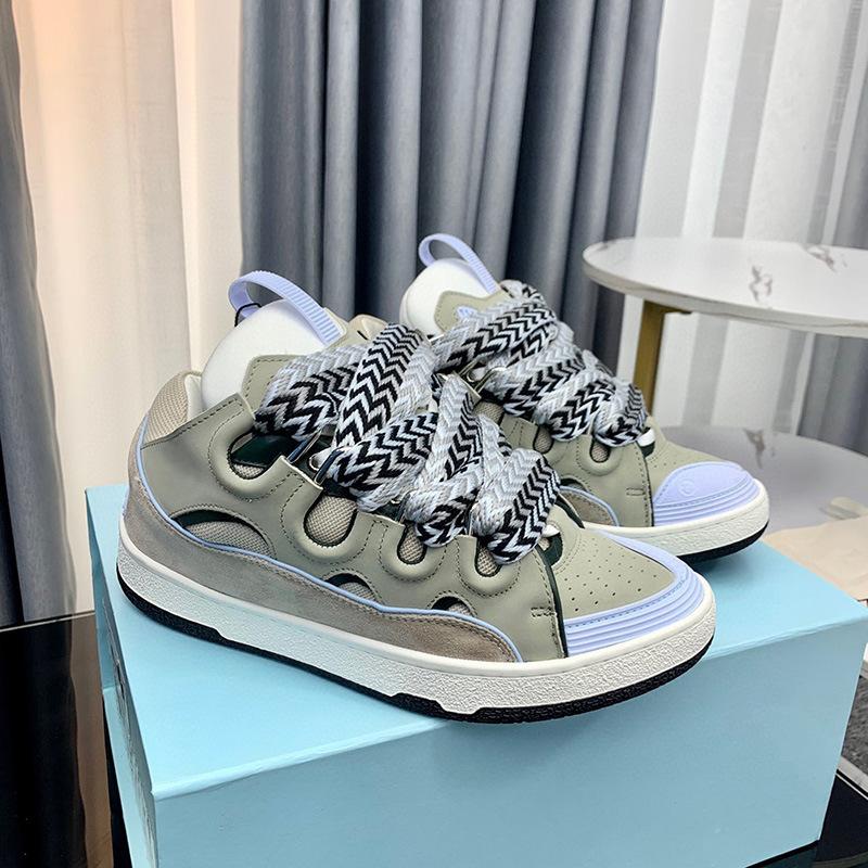 New Women Men Unisex Casual Shoes Sneakers Round Toe Lace Up Fashion Design Colorful Print Mixed Color Street Style Sport Shoes